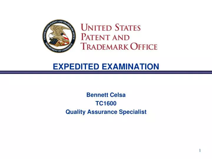 expedited examination