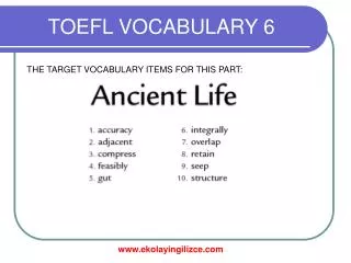 TOEFL VOCABULARY 6
