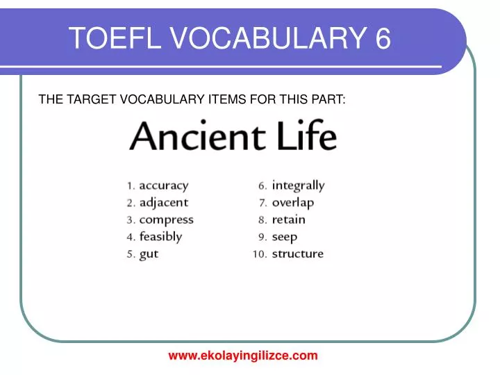 toefl vocabulary 6