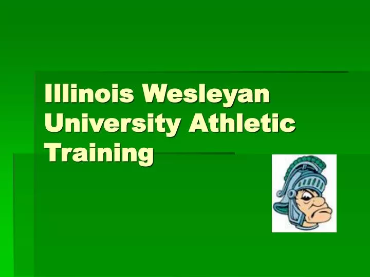 illinois wesleyan university athletic training