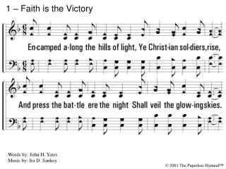 1 – Faith is the Victory