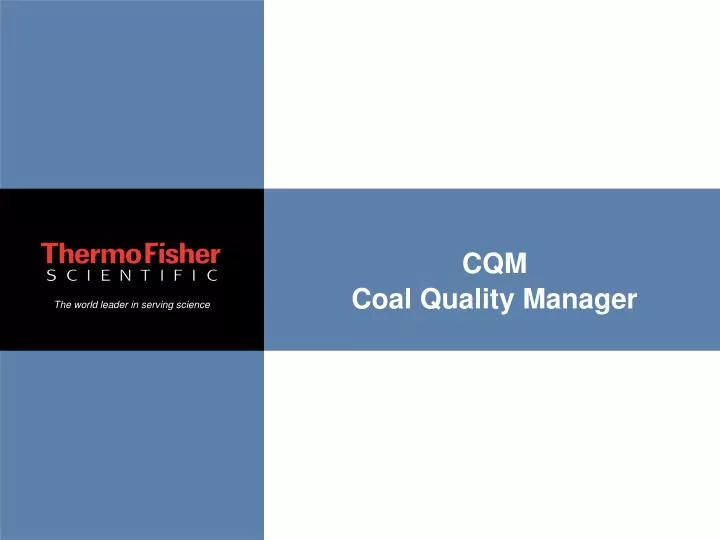 cqm coal quality manager