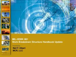 MIL-HDBK 881 Work Breakdown Structure Handbook Update