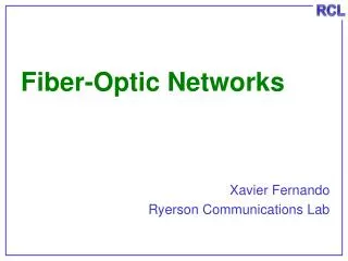Fiber-Optic Networks