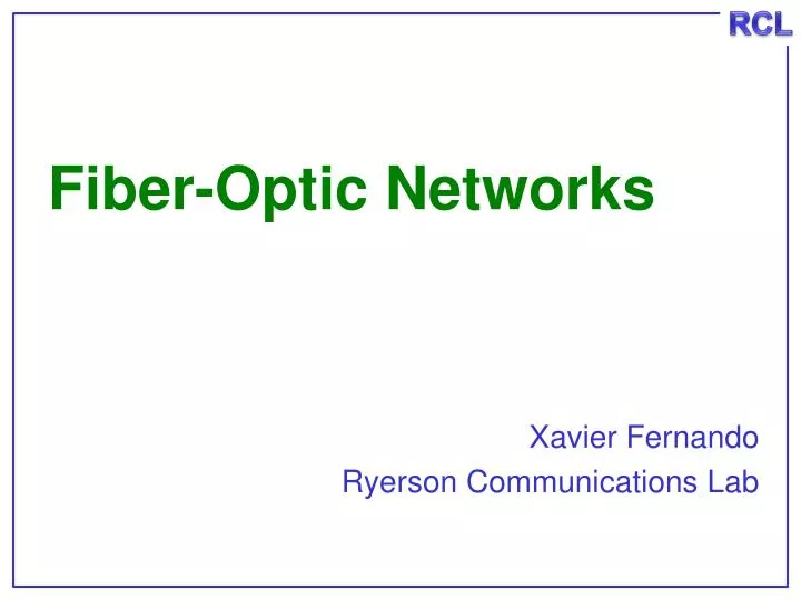 fiber optic networks