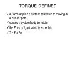 TORQUE DEFINED - slide 1