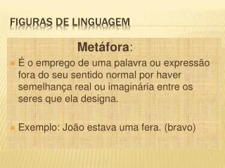 FIGURAS DE LINGUAGEM