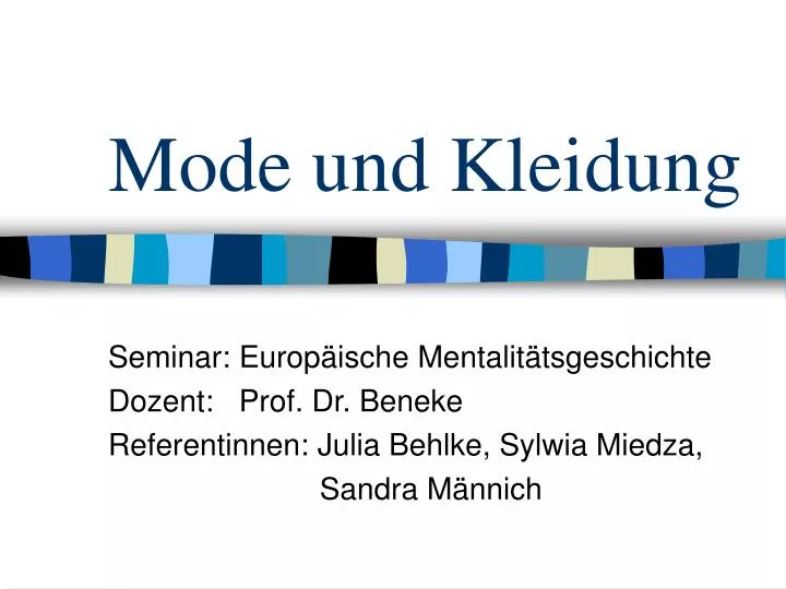 mode und kleidung