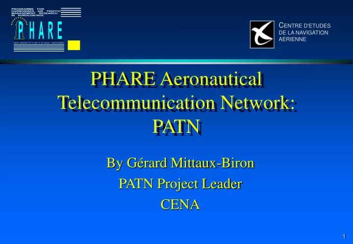 phare aeronautical telecommunication network patn