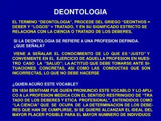 deontologia