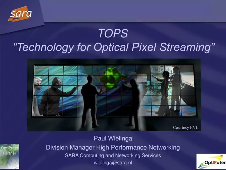tops technology for optical pixel streaming
