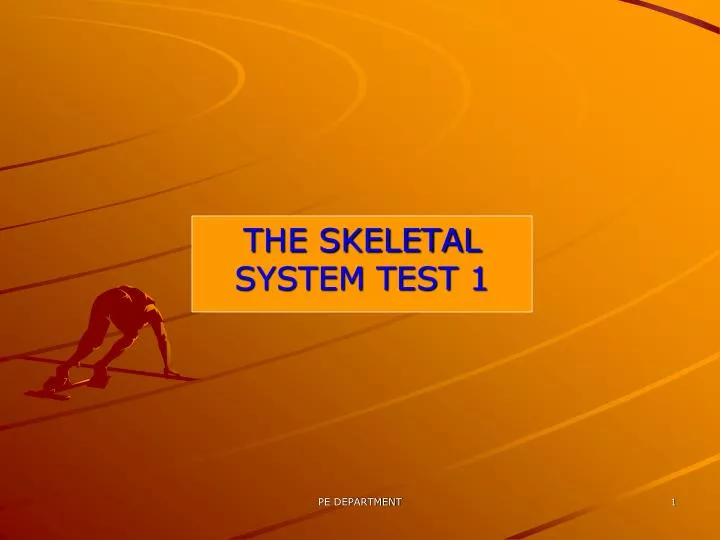 the skeletal system test 1