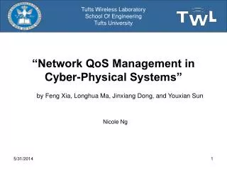 “Network QoS Management in Cyber-Physical Systems”