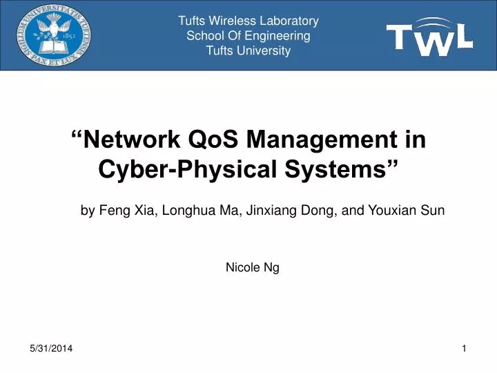 network qos management in cyber physical systems