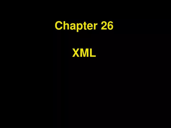 chapter 26 xml