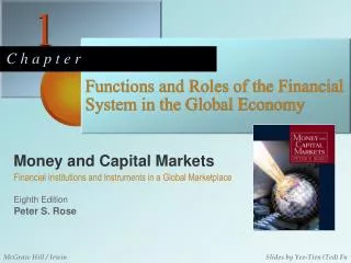 Functions and Roles of the Financial System in the Global Economy