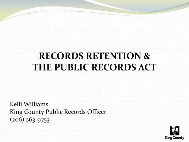 records retention the public records act