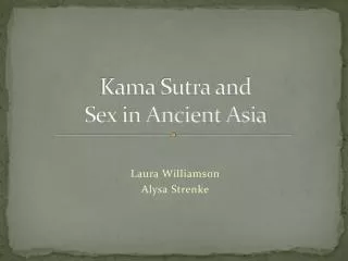 Kama Sutra and Sex in Ancient Asia