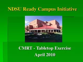 NDSU Ready Campus Initiative