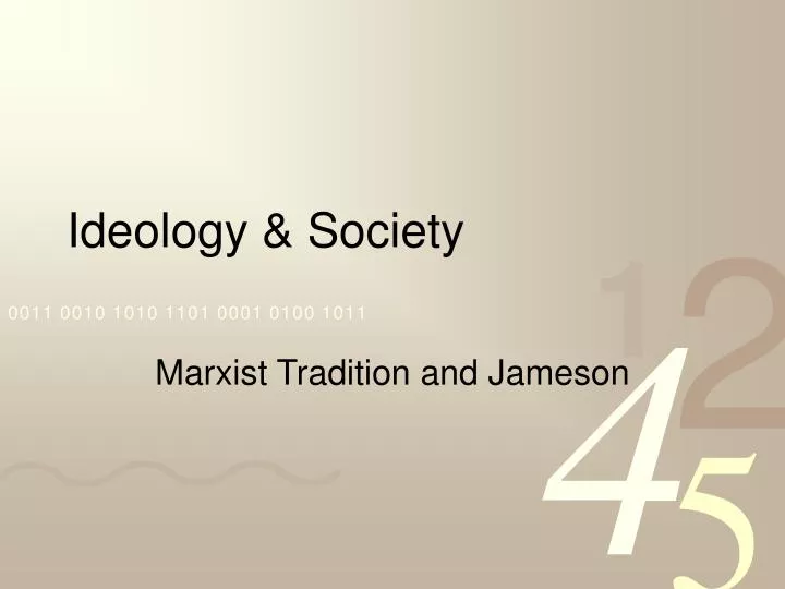 ideology society