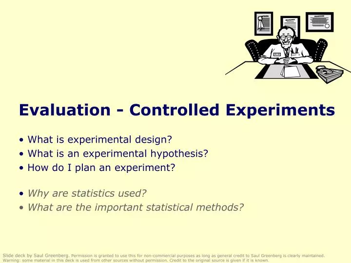 evaluation controlled experiments
