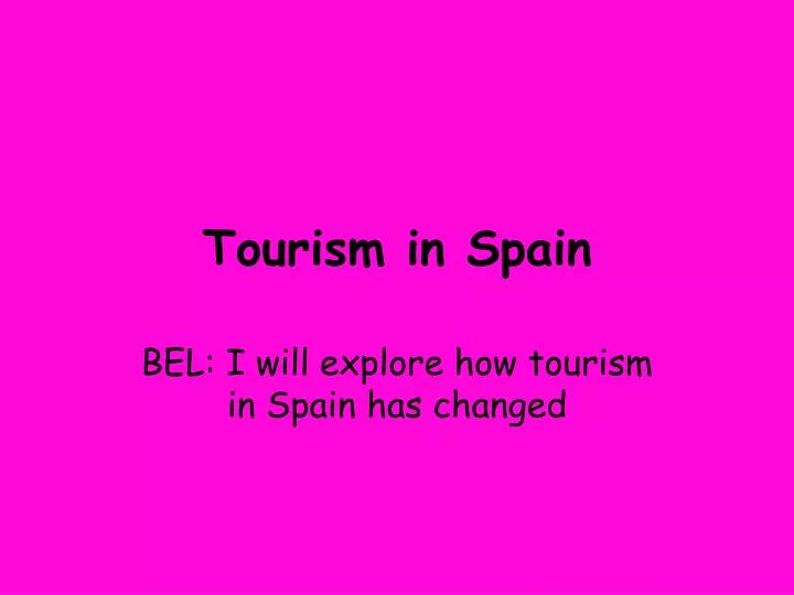 tourism in spain