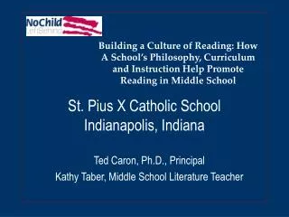 St. Pius X Catholic School Indianapolis, Indiana