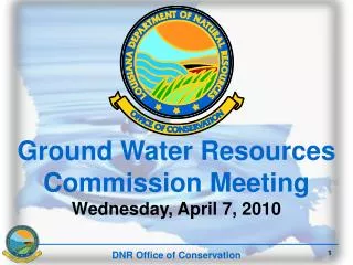 Ground Water Resources Commission Meeting