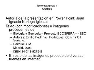 tect nica global ii cr ditos