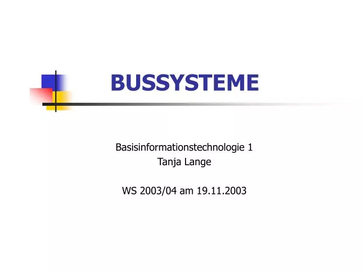 bussysteme