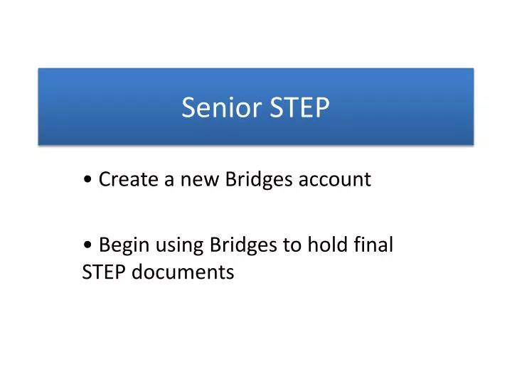 senior step