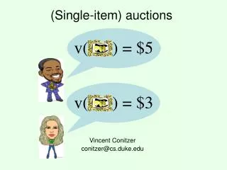 (Single-item) auctions
