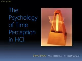 The Psychology of Time Perception in HCI