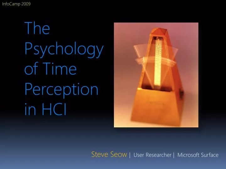 the psychology of time perception in hci