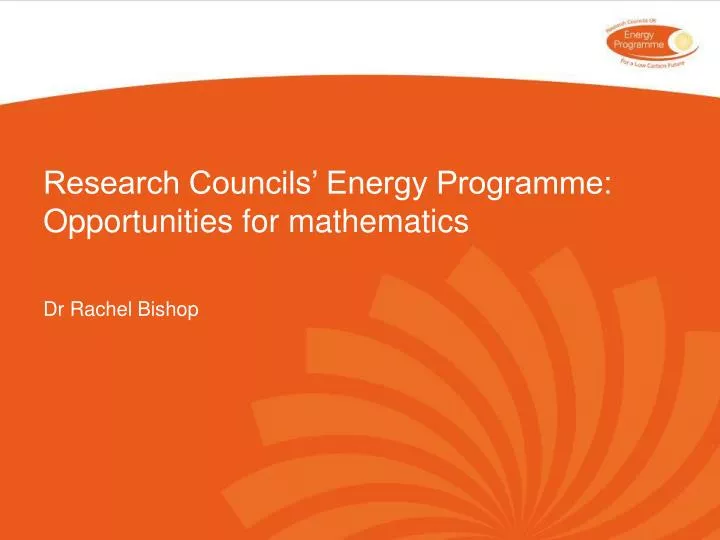 research councils energy programme opportunities for mathematics
