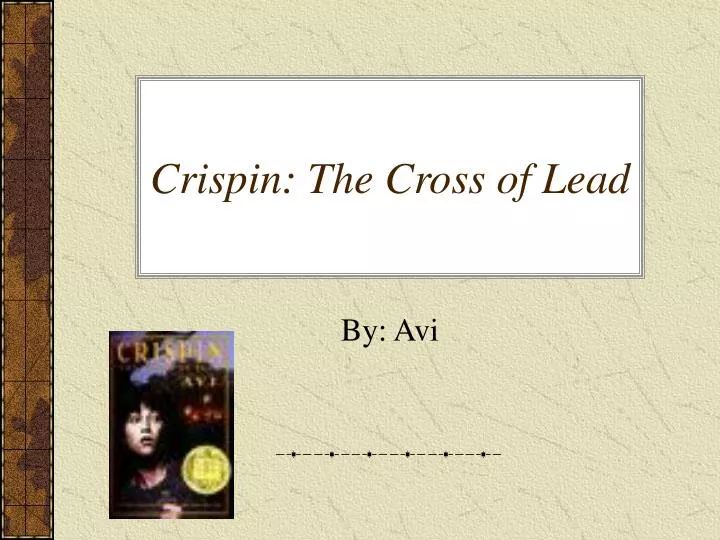 crispin the cross of lead