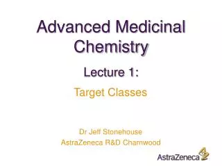 Advanced Medicinal Chemistry