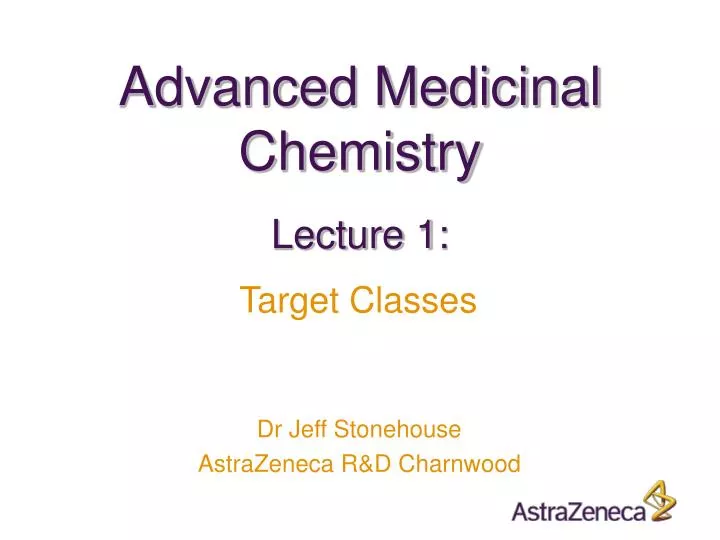 advanced medicinal chemistry
