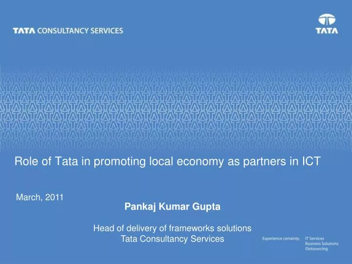 role of tata in promoting local economy as partners in ict