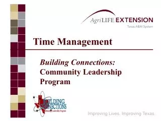 Building Connections: Community Leadership Program