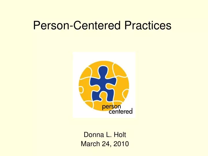 person centered practices