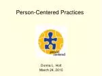 Person-Centered Practices - slide 1