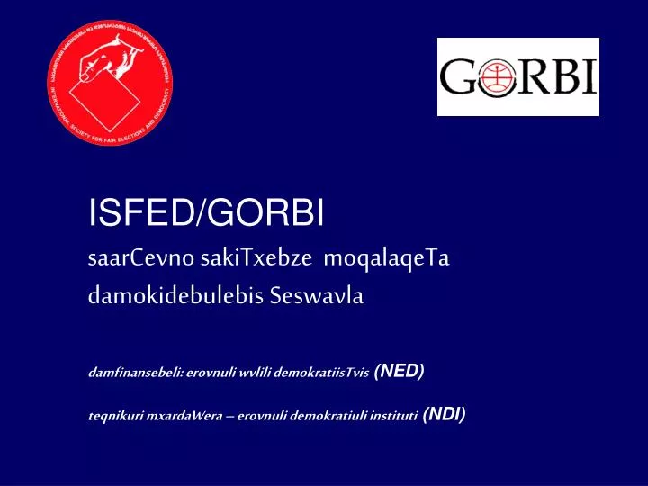 isfed gorbi saarcevno sakitxebze moqalaqeta damokidebulebis seswavla