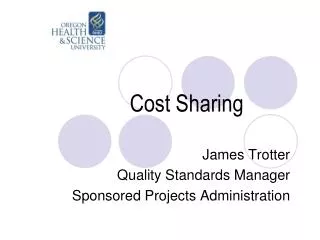 Cost Sharing