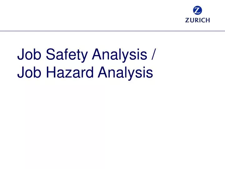 job safety analysis job hazard analysis