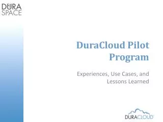 DuraCloud Pilot Program