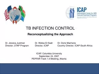 TB INFECTION CONTROL Reconceptualizing the Approach