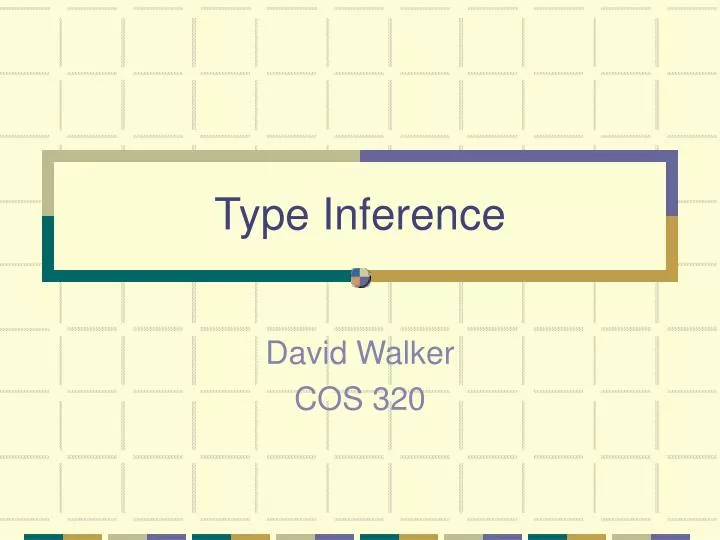 type inference
