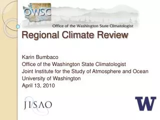 Regional Climate Review
