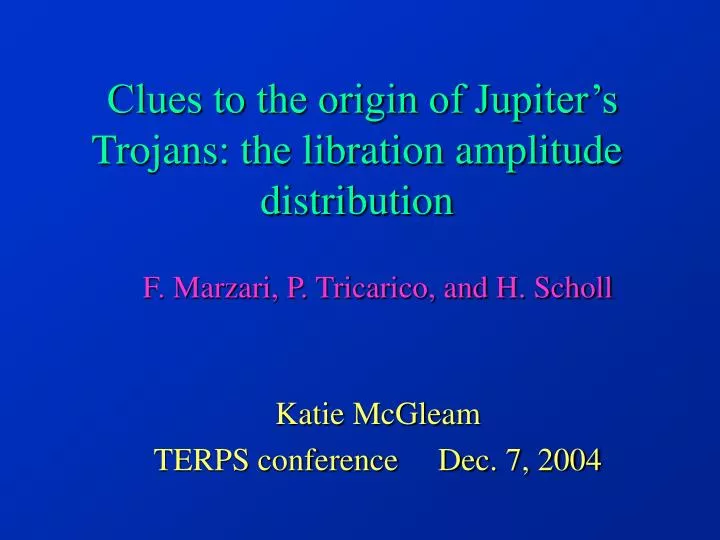 clues to the origin of jupiter s trojans the libration amplitude distribution
